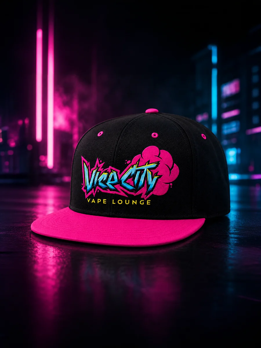 Vice City baseball cap mockup designed by Sheree Taylor