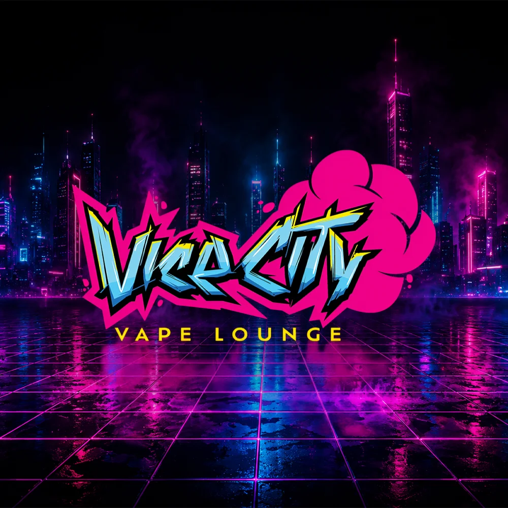 Vice City Vape Lounge primary logo designed by Sheree Taylor