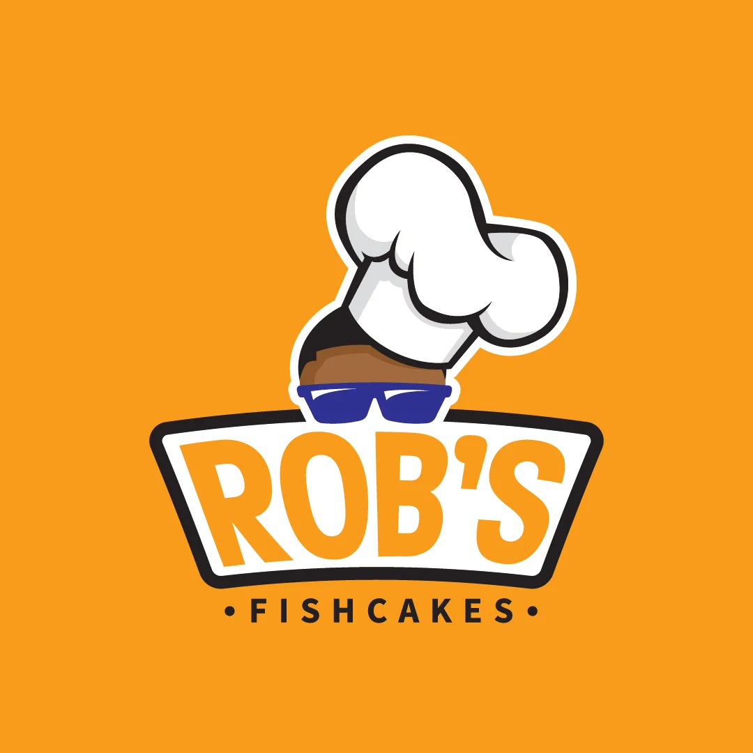 Rob's Fishcakes new full colour logo
